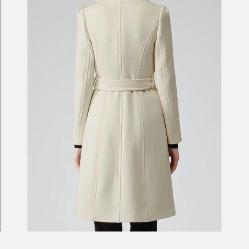 Reiss Deep Plum Pea Coat - Picture 13 of 13